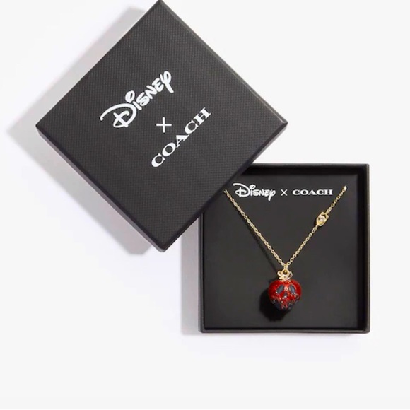 Coach x Disney Poison Apple Necklace NWT - Picture 1 of 5